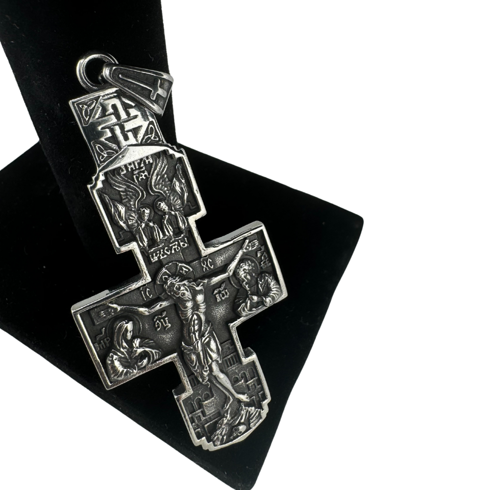 Stainless Steel Orthodox Cross Pendant w/o Chain Stainless Steel Orthodox Cross Pendant w/o Chain